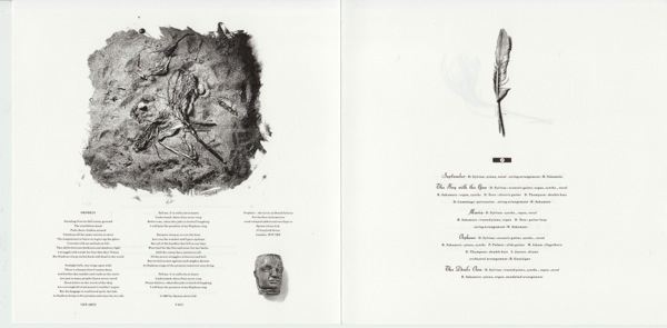 inner sleeve front & back, Sylvian, David - Secrets Of The Beehive +1